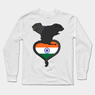 Gerbil India (dark) Long Sleeve T-Shirt